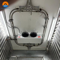 Rail double robuste en acier inoxydable 304 pour système de suspension de viande en conteneur d'abattoir mobile – Vente directe usine