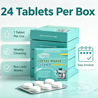 Tablettes de nettoyage pour machine à expresso : Détartrant et dégraissant pour filtre et tête de brassage