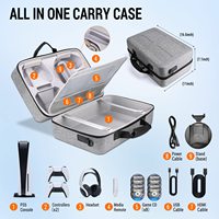 Étui de transport vertical multifonction en EVA pour manette PS5 – Accessoire de console de jeu, bagage de voyage, support