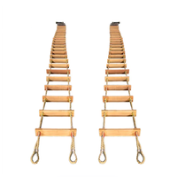 Échelle de corde en bois de haute résistance pour le prix usine d'escalade d'urgence marine