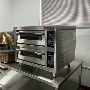 Gewerblicher Elektrischer Etagenbackofen für Pizza und Brot mit <span class=keywords><strong>2</strong></span> Blechen und Förderband - Product Image 3