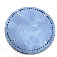 Base de sac en cuir faite à la main, forme ronde de 15 cm, différentes couleurs, accessoires de sac DIY