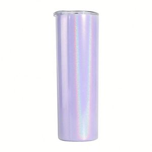 Custom 20oz Rainbow <b>Glitter</b> Straight Skinny Tumbler 600ml Vacuum Insulated Stainless Steel Coffee Mug - Product Image 5