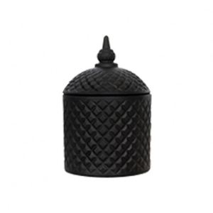 Bougie parfumée à la cire de soja CITTA, pot en céramique moderne avec motif diamant pour la décoration de la maison - Product Image 4