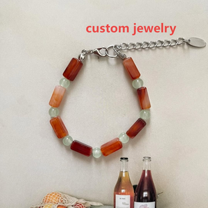Customizable Jewelry Personalized Birthstone Beaded <strong>Necklace</strong> Bracelet Wholesale Supplier Custom Gemstone Jewelry - Product Image 6