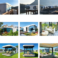 Rumah Kapsul Modular Modern Mewah Prefabrikasi Apple Cabin yang Dapat Disesuaikan untuk Hotel, Homestay, Kantor, Glamping, dan Penggunaan Luar Ruangan yang Dapat Dipindahkan