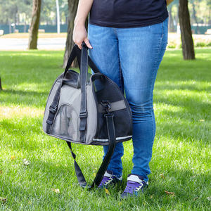 Sac de transport pour animaux de compagnie avec logo personnalisé, respirant, pour petits chiens et chats, sac fourre-tout pour les voyages, la promenade, approuvé par les compagnies aériennes - Product Image 4