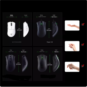 En stock <span class=keywords><strong>Razer</strong></span> Deathadder Essential 6400 DPI Optique Usb Silencieux RGB Ordinateur portable Pc Mous Ergonomique <span class=keywords><strong>Gamer</strong></span> Filaire Ordinateur Souris de jeu - Product Image 4