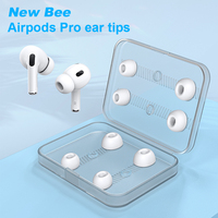 New Bee – embouts en silicone de remplacement XS/S/M/L pour Apple Airpods Pro 2 (2e génération) avec trou de réduction du bruit, 4 paires