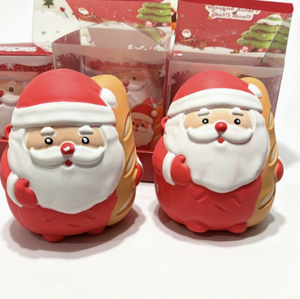 Figura de Papá Noel de Plástico Rojo y Blanco, Juguete Sensorial Decorativo para Niños de 2 a 4 Años - Product Image 2
