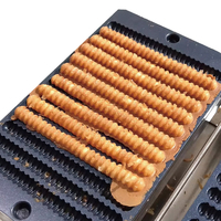 2025 usine Commercial usine fileté Long bâton électrique frites forme puces Pop gaufrier Snack Food Machine Commercial