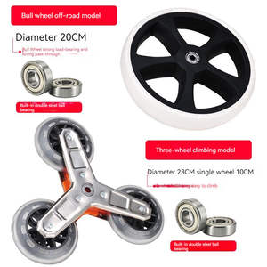 Meilleures ventes, chariots de supermarché pliants personnalisés à 3 roues, monter les escaliers, caddie d'épicerie - Product Image 2