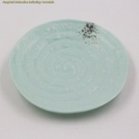 Watergolfdesign Melamine Bord Onbreekbaar Vaatwasmachinebestendig BPA Vrij Onregelmatige Vormen Desserts Fruit Pasta Snack Sushi 100 stuks