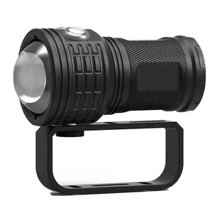 Professional Diving Light High-Bright Waterproof LED Flashlight for Underwater Adventure Battery Powered
