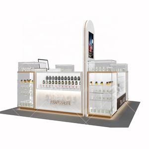 LOGO ile basit kozmetik Kiosk alışveriş merkezi parfümler çelik vitrin tasarım parfüm Kiosk Tester - Product Image 6