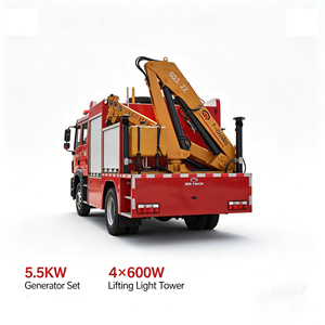 Camión de Rescate Dongfeng de 160HP con Grúa de 3T, Euro 5, Cabrestante de Tracción de 3T, Generador de 5.5KW, Torre de Iluminación de 4x600W, Vehículo de Emergencia contra Incendios - Product Image 5