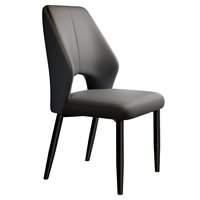 Chaises de salle à manger minimalistes pour hôtel, modernes, haut de gamme, légères, avec structure en métal, assise en cuir, ergonomiques, durables, certifiées CE