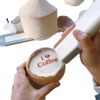 Pena Printer makanan genggam DIY mesin tinta dapat dimakan untuk Macaron roti kue coklat kopi Latte Art baru untuk Label