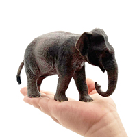 OEM ODM Ensemble de jouets animaux en plastique PVC, famille d'éléphants réalistes, écologiques, éducation précoce, certifié ASTM, unisexe, 1/60