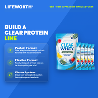 LIFEWORTH Isolat de Protéine de Lactosérum Agrumes et Baies en Poudre Instantanée Transparente pour le Soutien Énergétique et la Nutrition Sportive, 20 Portions, 25g