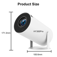 Mini Proyector de Video HY300/HY300 Pro con Pantalla Inteligente Full HD, Sistema de Proyección Inalámbrica Wifi, Proyector de Video LED Portátil para el Hogar
