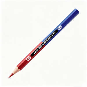 Lápices hexagonales de doble color rojo y azul Uni Learning para corrección de tareas escolares. - Product Image 3