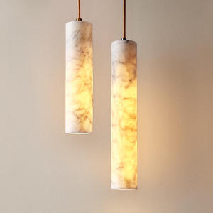 <span class=keywords><strong>Suspension</strong></span> Nordique en Albâtre Espagnol, Luminaire Tube Suspendu, Hauteur Réglable, Chandelier en Marbre <span class=keywords><strong>pour</strong></span> <span class=keywords><strong>Salle</strong></span> <span class=keywords><strong>à</strong></span> <span class=keywords><strong>Manger</strong></span> - Product Image 1
