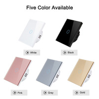 4 Gang Tuya Touch Sensitive Smart Light Switch Alexa Control de voz Pared de vidrio Inalámbrico WiFi Interruptores eléctricos
