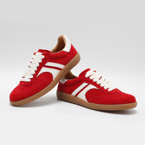 Sneakers Casual da Donna in Camoscio <span class=keywords><strong>Rosso</strong></span>, Scarpe Sportive Comode a Profilo Basso per Uso Quotidiano, Calzature Eleganti per Signore - Product Image 6