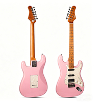Gitar Elektrik 6 Senar Body Alder, Neck Maple Medium Roasted, Fingerboard Gloss, Finishing Satin, Pickup HSS untuk Rock Blues Pop