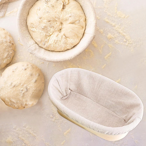 Discounts Banneton <b>Bread</b> Proofing <b>Basket</b> 10 Inch Round & Oval Proofing Bowls Sourdough <b>Bread</b> Baking Supplies - Product Image 3