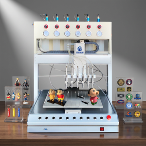 bibo Automatic Engine 6 Colors PVC <b>Silicone</b> <b>Rubber</b> Injection Machine for Clothing Decoration High-Accuracy Eco-Friendly - Product Image 1