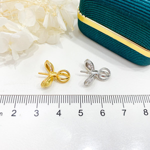 Accesorio de Plata S925 para Colgante, Soporte Vacío para Collar, con Cuentas Redondas Planas de 11-16 mm, Fornituras de Joyería de Plata-30941 - Product Image 2