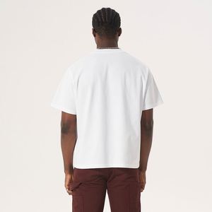 Camisetas de Algodón al por Mayor de Manga Corta y Cuello Redondo, Tops Básicos Casuales, Camisetas Boxy para Hombre con Logotipo DTG Personalizado, Estilo Corto y Oversize - Product Image 2