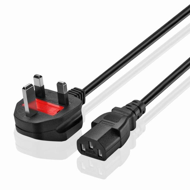 High Quality UK Power Cord for Laptop Desktop Computer Power Cable with Copper 1.5M 1.8M Black Bs Consumer Electronics Uk Plug