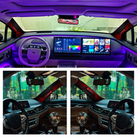 Autocollants décoratifs pour voiture T-1145, 2 pièces, design sport, autocollants pour pilier intérieur, résistants aux rayures, vinyle auto-adhésif