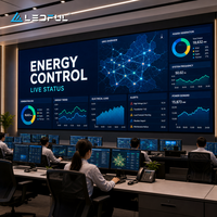 Pantalla LED para Video Wall P2.5 para Sala de Control de Energía con Opción COB HD de Paso Fino, Proyecto Comercial, Instalación Fija