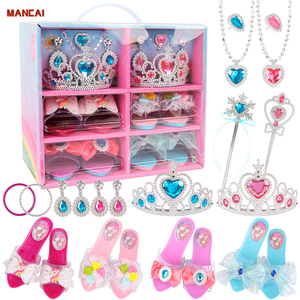 Enfants fée jeu de rôle <span class=keywords><strong>princesse</strong></span> habiller chaussures baguette couronne bijoux Boutique jouet anniversaire Halloween fête cadeau pour les filles - Product Image 1