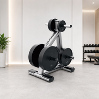 Support de rangement vertical commercial pour plaques de poids, support pour plaques de bumper de 2 pouces, pour entraînement de force en salle de sport