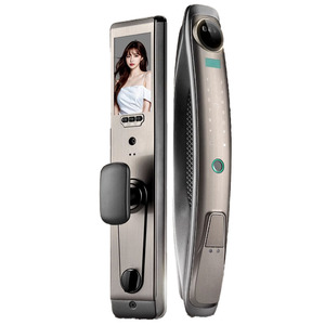 Nhanh chóng vận chuyển thông minh kỹ thuật số gỗ cửa xử lý nhập cửa hiện đại Thiết kế khách sạn Hệ thống khóa vân tay Keyless mở bàn phím hợp kim - Product Image 4