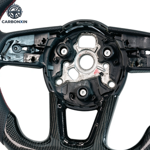 พวงมาลัยคาร์บอนไฟเบอร์ออกแบบพิเศษสำหรับ Audi RS A3 A4 A5 A6 C7 B8 R8 S3 S4 S5 Q3 Q5 Q7 A7 S7 TT RS3 RS5 RS6 RS7 B9 - Product Image 6