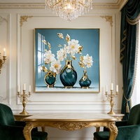 Peinture sur Porcelaine Cristalline Moderne à Impression HD Personnalisée, Très Vendue, pour Décoration Murale de Salle à Manger, Bureau et Salon