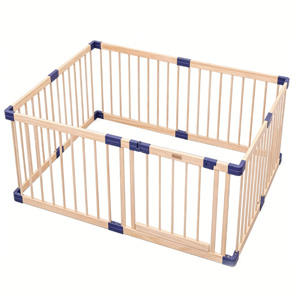 Parc de jeu multifonction en bois pour bébés et tout-petits, parc de jeu pliable en bois massif pour salon et chambre d'enfant - Product Image 1