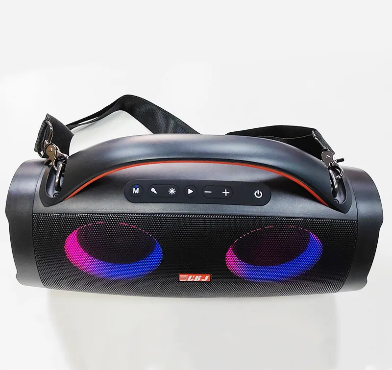 Speaker nirkabel Boombox, pengeras suara BT Subwoofer luar ruangan, kualitas suara Hi-fi, tahan air