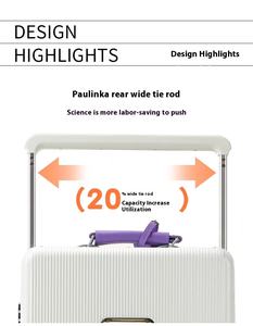 <span class=keywords><strong>Valise</strong></span> en aluminium à large poignée personnalisée Sac de <span class=keywords><strong>cabine</strong></span> à ouverture frontale Valises à <span class=keywords><strong>roulettes</strong></span> multifonctions Bagages à main Roues pivotantes - Product Image 4