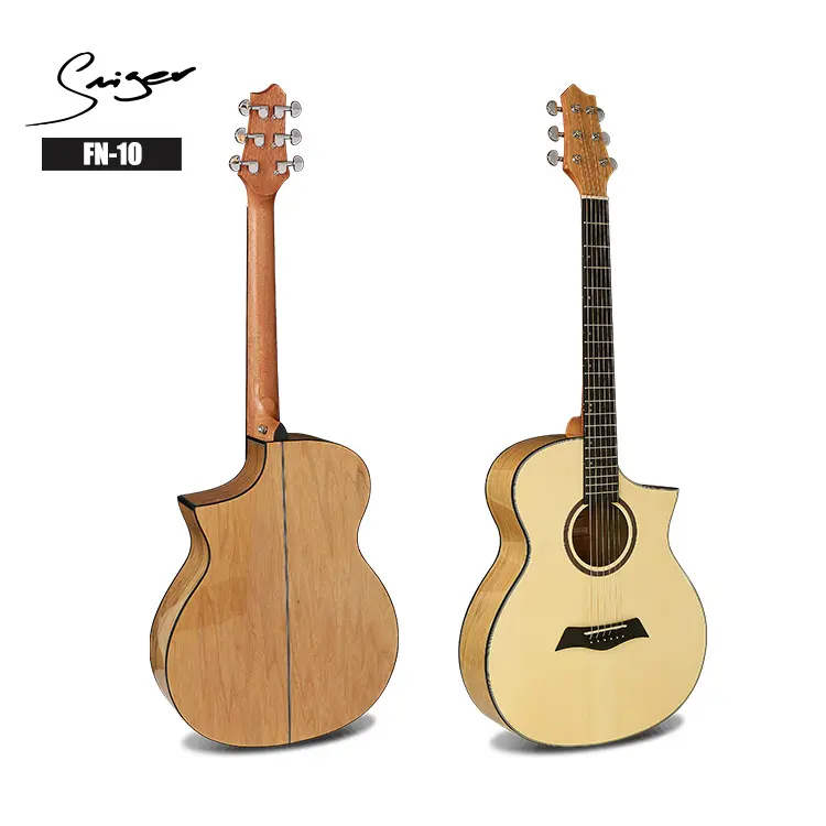 OEM preço Barato 40 polegadas da sharp cutaway violão Folk guitarra de madeira catalpa acústica