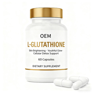 Fabrik lieferant Private Label Vegane Haut aufhellung und Anti-Aging-Pillen ergänzen reine L-Glutathion-Kapseln Halal - Product Image 1