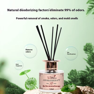 Difusor de Aroma de vidrio sostenible sin llama de larga duración hogar dormitorio decoración interior ambientador desodorante Reed <span class=keywords><strong>Hotel</strong></span> - Product Image 5