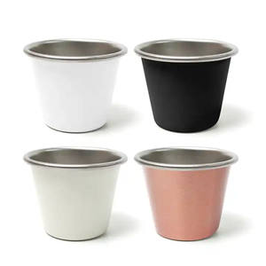 Bouteille d'eau portable personnalisée à paroi simple, mini tasse de voyage en acier inoxydable 304 pour camping, petite et élégante - Product Image 3
