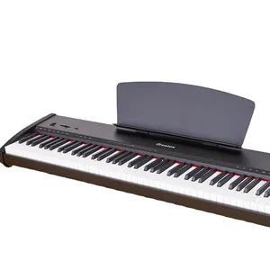 Piano Digital Portabel untuk Pemula, Level Pemula, 88 Tombol, Keyboard Aksi Palu, 138 Suara, 64 Poli | P-9